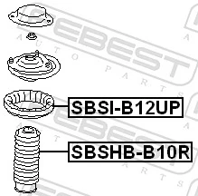 SBSHBB10R Febest Пыльник заднего амортизатора