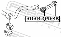 ADABQ5FSB Febest Стойка переднего стабилизатора