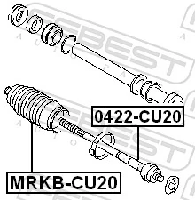 MRKBCU20 Febest Пыльник рулевой тяги