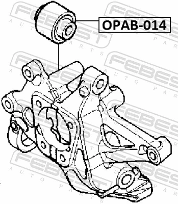 OPAB014 Febest Сайлентблок цапфы