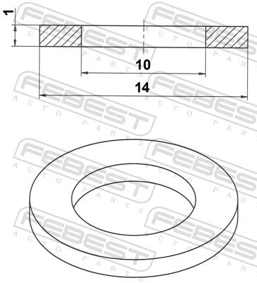 N0138063 Porsche Уплотнительное кольцо, универсальное