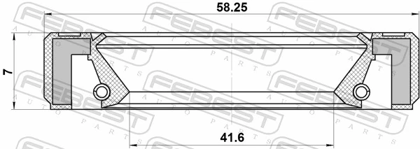 Сальник коленчатого вала Fiat/Alfa/Lancia K52108424AA цена, от 6.94 USD