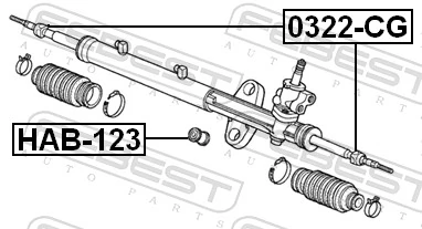 0322CG Febest Тяги рулевые