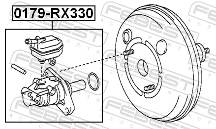 Цилиндр тормозной, главный на Lexus RX 300/330/350/400H U3