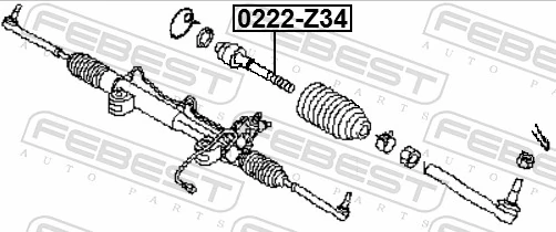 0222Z34 Febest Тяги рулевые