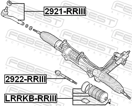 2921RRIII Febest Наружный наконечник рулевой тяги