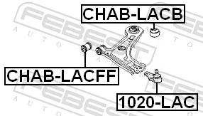 CHABLACB Febest Сайлентблок нижнего переднего рычага