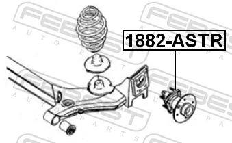 1882ASTR Febest Ступица задняя