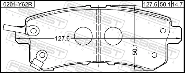 361510 Power Stop Колодки тормозные дисковые комплект