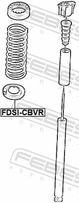 FDSICBVR Febest Проставка (резиновое кольцо) пружины задней нижняя