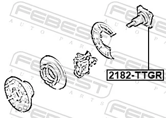 2182TTGR Febest Цапфа задняя