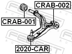 2020CAR Febest Палец шаровой нижний