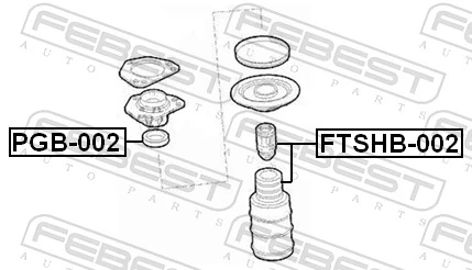 727253 Maxgear Буфер (отбойник) амортизатора переднего + пыльник
