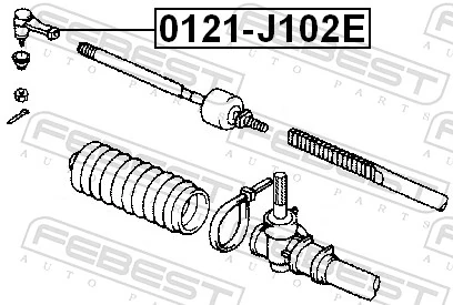 Наконечник рулевой тяги Polcar DH300