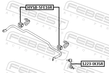 1223IX35R Febest Тяжка стабилизатора, заднего