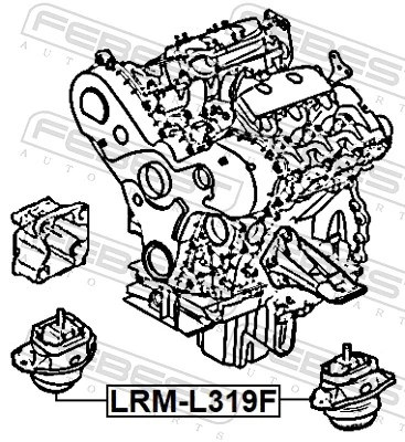 Подушка передней опоры двигателя на Land Rover Range Rover SPORT I L320