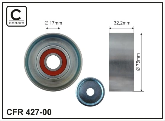 Натяжной ролик Caffaro CFR42700 цена, от 36.48 USD