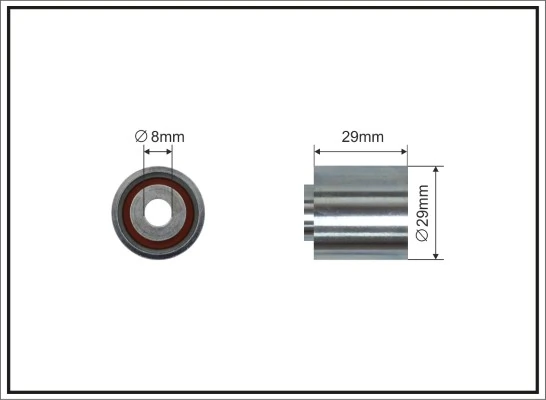 Rolo parasita da correia do mecanismo de distribuição de gás Seat Cordoba  6K2, C2