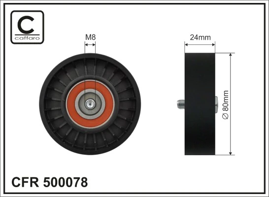 Паразитный ролик приводного ремня Polcar 532043210 цена, от 12.35 USD