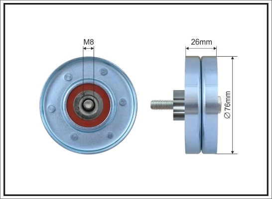 Rolo de reguladora de tensão da correia de transmissão Ford Transit 4 T