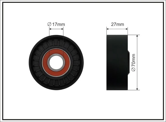 Rolo de reguladora de tensão da correia de transmissão Toyota Auris E15