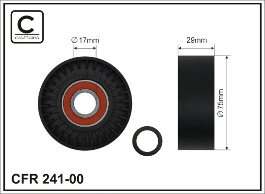 076145276MG Maxgear Ролик приводного ремня, паразитный