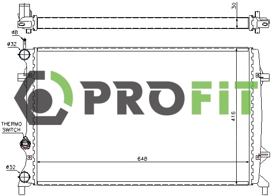 Радиатор охлаждения Фольксваген Джетта VI