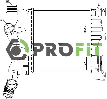 Radiador de intercooler para Opel Astra H L35