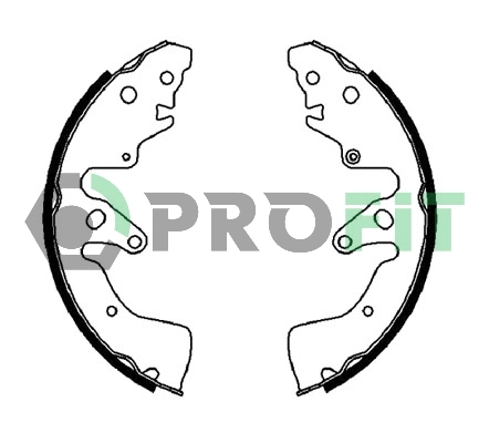 Задние барабанные колодки BD0126 AMP/Paradowscy