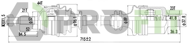 Semieixo (acionador) dianteiro direito Renault (RVI) 8200613826 preço, a partir de  