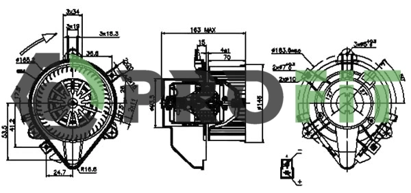 Моторчик печки Polcar 3022NU2