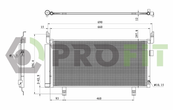 Конденсатор кондиционера Glyser 355104 цена, от 84.31 USD
