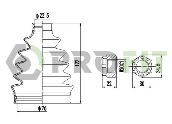 Bota de proteção externa de junta homocinética do semieixo dianteiro Opel Combo preço, a partir de 29,35 USD
