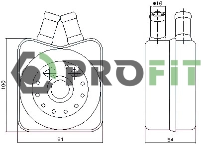 Радиатор масляный (холодильник), под фильтром Starline VW3147 цена, от 17.72 USD