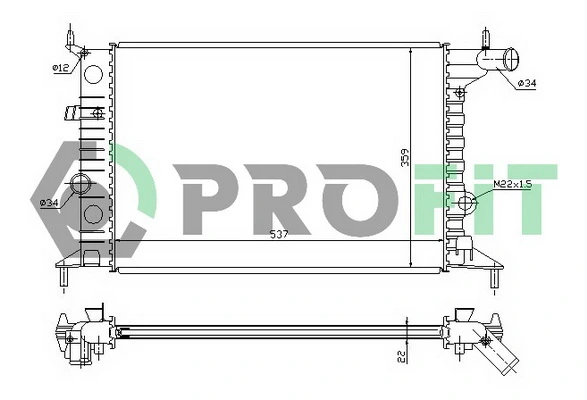 1551900 Kraft Радиатор основной