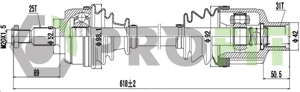 Привод правый Magneti Marelli TDS0253