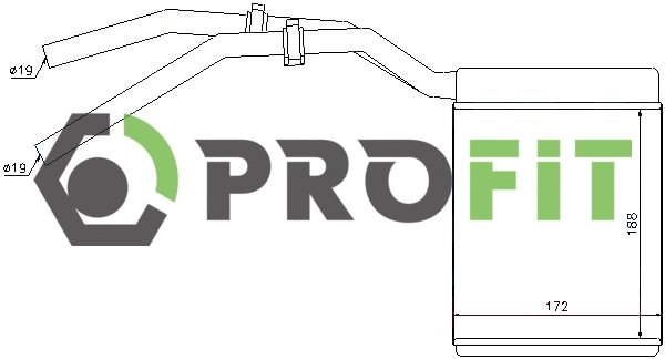 Radiador de forno (de aquecedor) para Ford Kuga I CBV