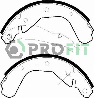 Задние барабанные колодки 90397655 Opel