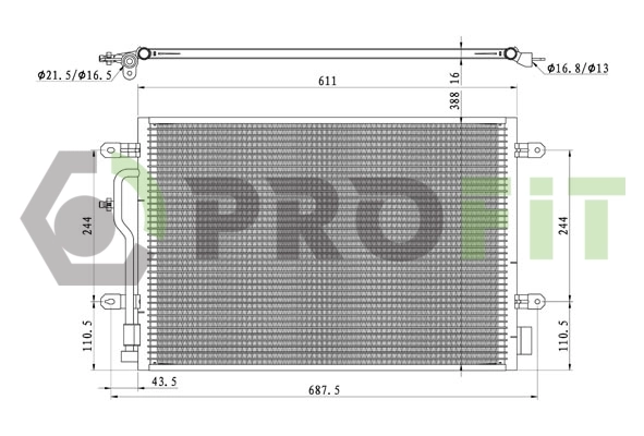 Конденсатор кондиционера FPS FP12K196 цена, от 54.07 USD