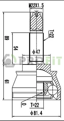 ШРУС наружный передний 77366003 Fiat/Alfa/Lancia