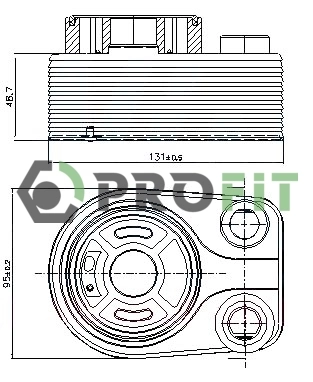 Купить 7730034 Kamoka Радиатор масляный (холодильник), под фильтром