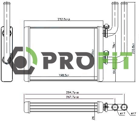 Radiador de forno (de aquecedor) Mitsubishi Outlander 1 CU