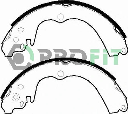 Задние барабанные колодки R002 Tokico