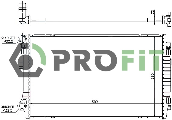 Radiador de esfriamento de motor Volkswagen Golf 8 CG5, DB5