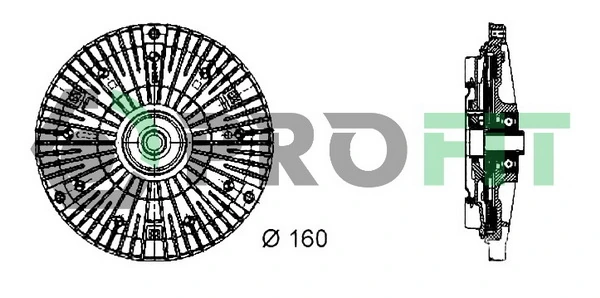 Купить Вискомуфта вентилятора Мерседес-бенц Спринтер I 2-t 901, 902