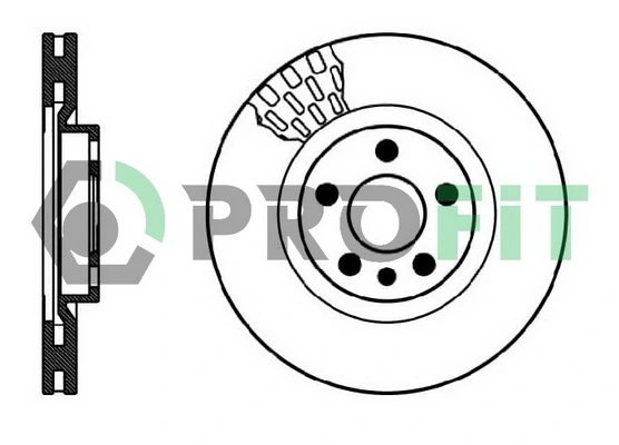 Freno de disco delantero 50100760 Profit