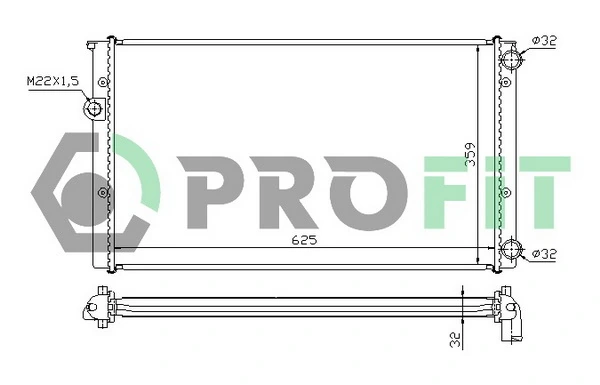 Радиатор охлаждения Hans Pries (Topran) 107367755