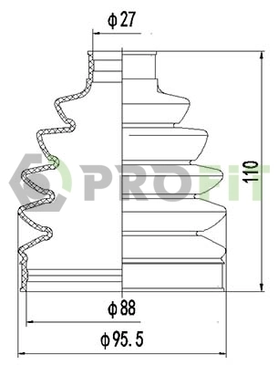 SY0004 DAC Пыльник шарнира привода