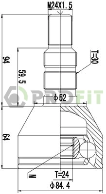 Купить 93190460 Peugeot/Citroen Внешняя граната