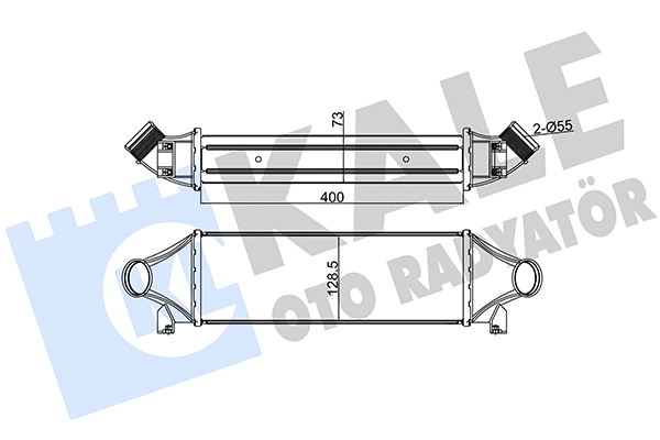 Radiador de intercooler Ford Transit 5 V184/5